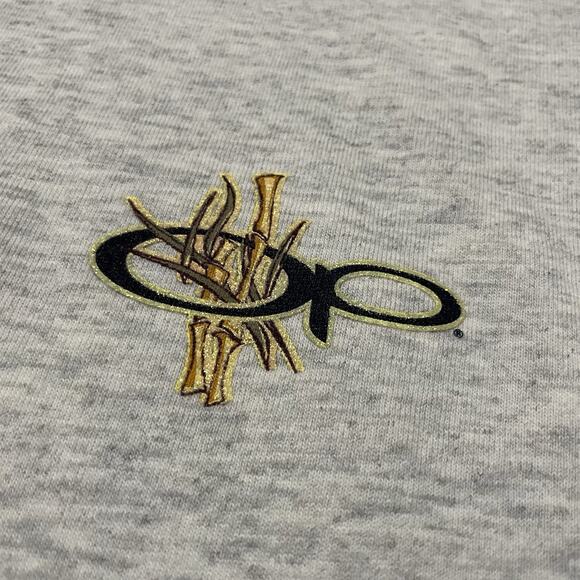 Vintage OP Ocean Pacific Shirt Mens Large Grey Tigers Asia Bamboo Sides Y2K 90s - Picture 2 of 13